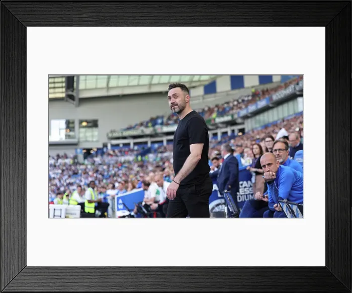 Framed Print : Brighton and Hove Albion v Manchester United Premier League 19MAY24 Framed Print : Brighton and Hove Albion v Manchester United Premier League 19MAY24
