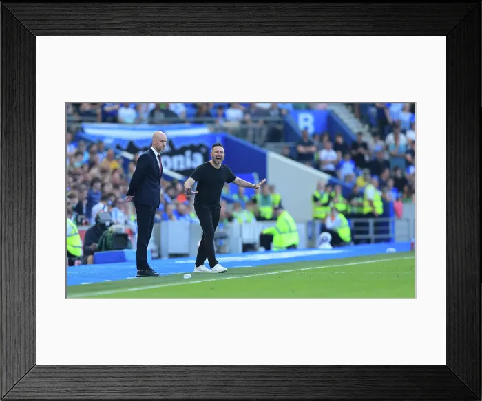 Framed Print : Brighton and Hove Albion v Manchester United Premier League 19MAY24 Framed Print : Brighton and Hove Albion v Manchester United Premier League 19MAY24