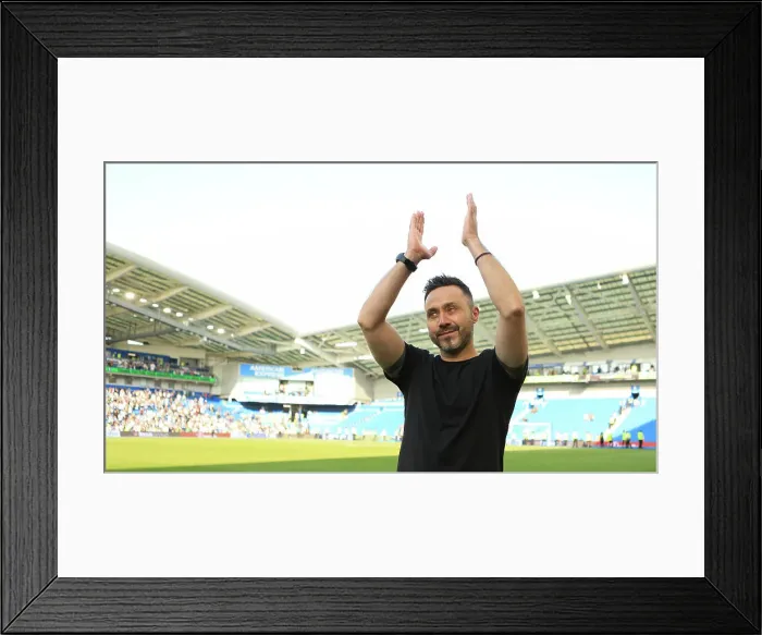 Framed Print : Brighton and Hove Albion v Manchester United Premier League 19MAY24 Framed Print : Brighton and Hove Albion v Manchester United Premier League 19MAY24