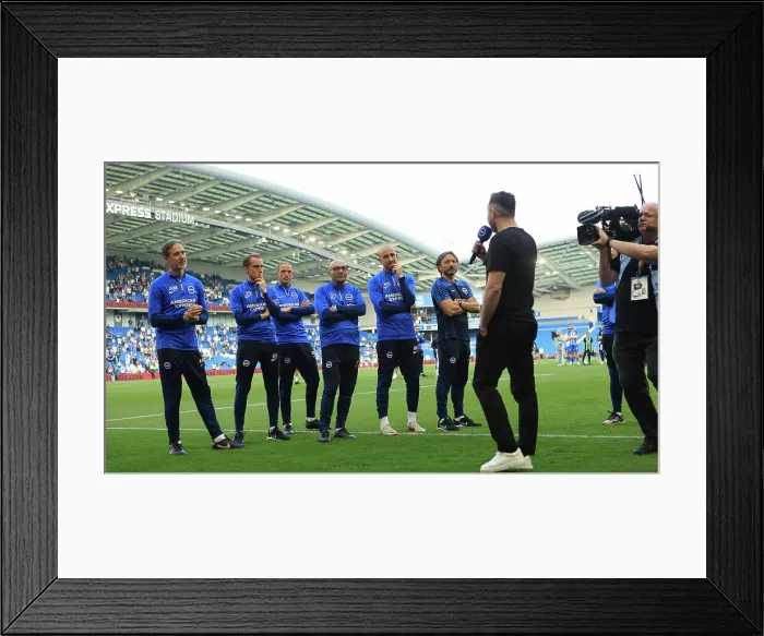 Framed Print : Brighton and Hove Albion v Manchester United Premier League 19MAY24 Framed Print : Brighton and Hove Albion v Manchester United Premier League 19MAY24