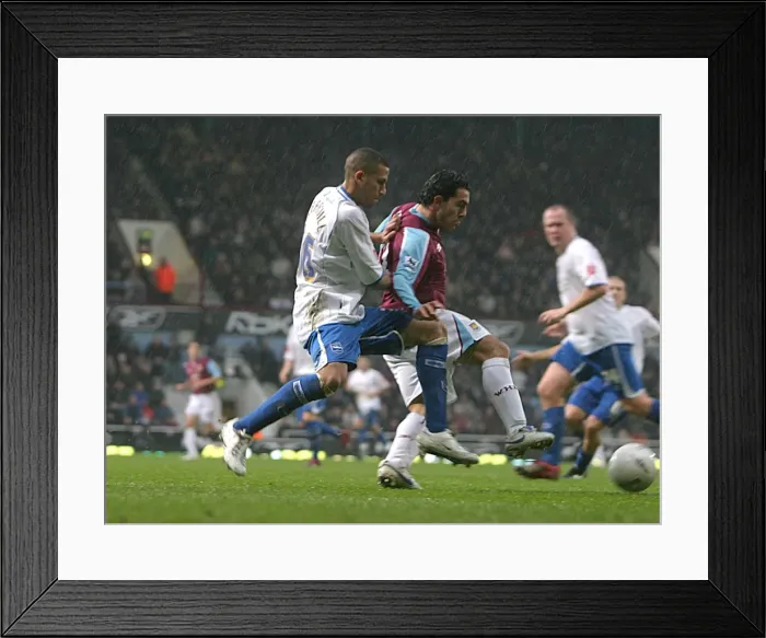 Framed Print : Joe O Ceaurill challenges Carlos Tevez Framed Print : Joe O Ceaurill challenges Carlos Tevez