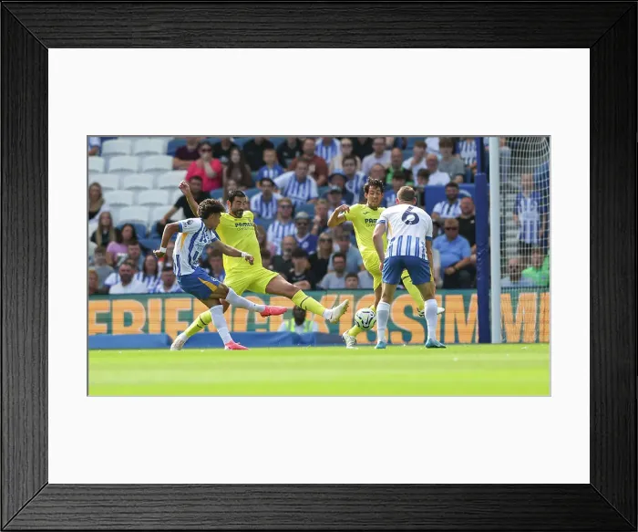 Framed Print : Brighton and Hove Albion v Villarreal CF Pre Season Friendly 10AUG24 Framed Print : Brighton and Hove Albion v Villarreal CF Pre Season Friendly 10AUG24