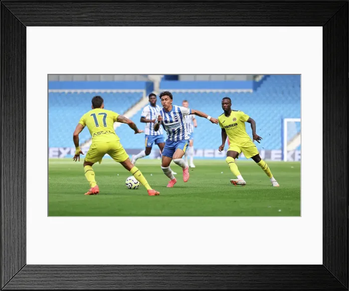 Framed Print : Brighton and Hove Albion v Villarreal CF Pre Season Friendly 10AUG24 Framed Print : Brighton and Hove Albion v Villarreal CF Pre Season Friendly 10AUG24