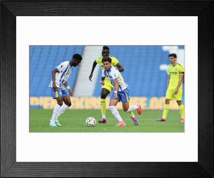 Framed Print : Brighton and Hove Albion v Villarreal CF Pre Season Friendly 10AUG24 Framed Print : Brighton and Hove Albion v Villarreal CF Pre Season Friendly 10AUG24
