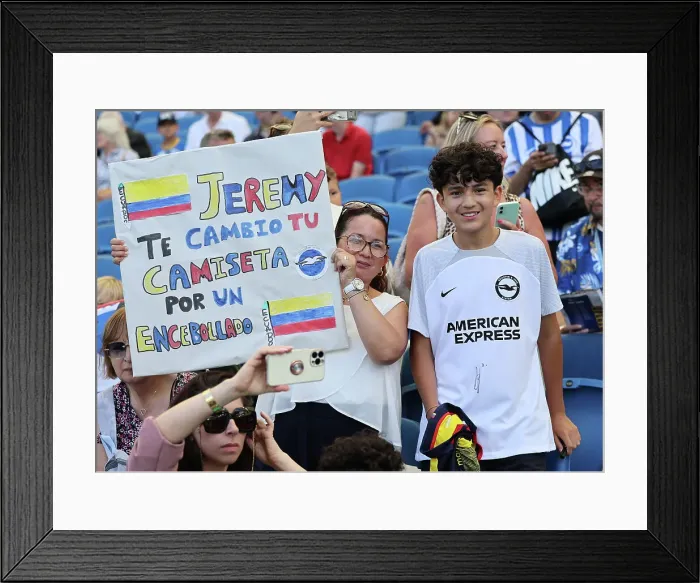 Framed Print : Brighton and Hove Albion v Villarreal CF Pre Season Friendly 10AUG24 Framed Print : Brighton and Hove Albion v Villarreal CF Pre Season Friendly 10AUG24