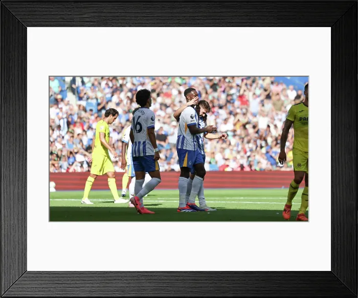 Framed Print : Brighton and Hove Albion v Villarreal CF Pre Season Friendly 10AUG24 Framed Print : Brighton and Hove Albion v Villarreal CF Pre Season Friendly 10AUG24