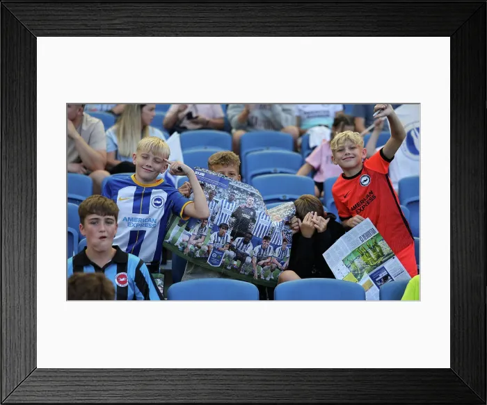 Framed Print : Brighton and Hove Albion v Villarreal CF Pre Season Friendly 10AUG24 Framed Print : Brighton and Hove Albion v Villarreal CF Pre Season Friendly 10AUG24