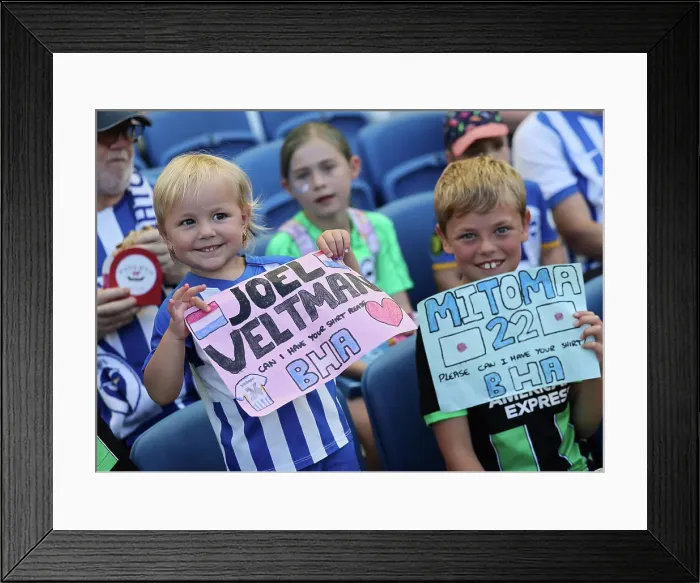 Framed Print : Brighton and Hove Albion v Villarreal CF Pre Season Friendly 10AUG24 Framed Print : Brighton and Hove Albion v Villarreal CF Pre Season Friendly 10AUG24
