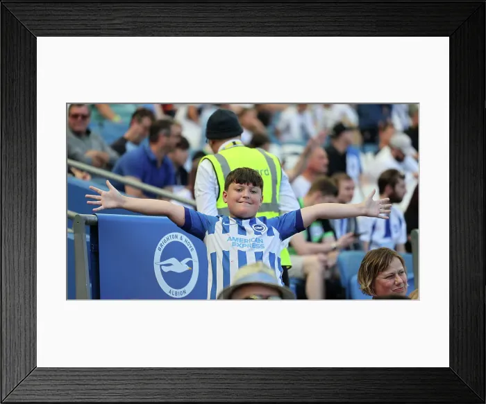 Framed Print : Brighton and Hove Albion v Villarreal CF Pre Season Friendly 10AUG24