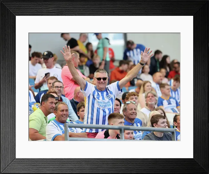 Framed Print : Brighton and Hove Albion v Villarreal CF Pre Season Friendly 10AUG24 Framed Print : Brighton and Hove Albion v Villarreal CF Pre Season Friendly 10AUG24
