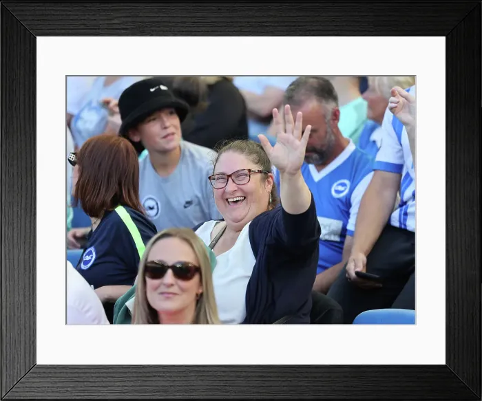Framed Print : Brighton and Hove Albion v Villarreal CF Pre Season Friendly 10AUG24