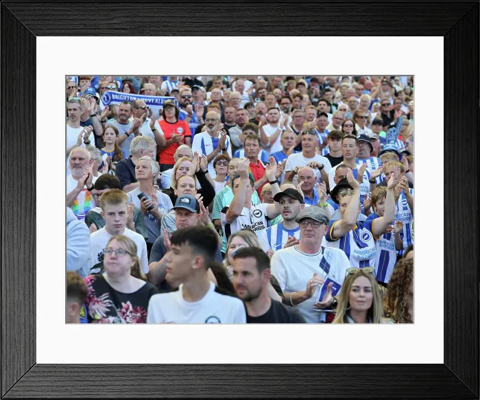 Framed Print : Brighton and Hove Albion v Villarreal CF Pre Season Friendly 10AUG24 Framed Print : Brighton and Hove Albion v Villarreal CF Pre Season Friendly 10AUG24