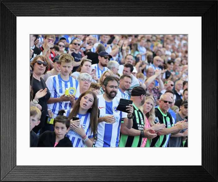 Framed Print : Brighton and Hove Albion v Villarreal CF Pre Season Friendly 10AUG24