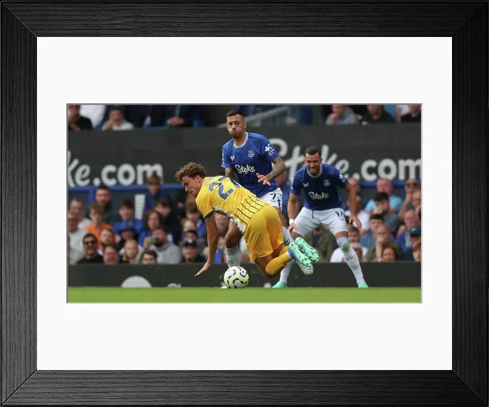 Framed Print : Everton v Brighton and Hove Albion Premier League 17AUG24