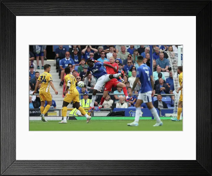 Framed Print : Everton v Brighton and Hove Albion Premier League 17AUG24
