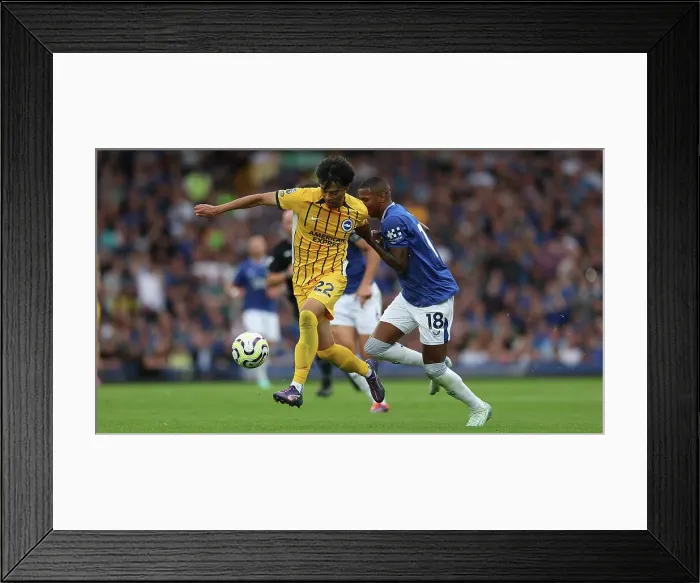 Framed Print : Everton v Brighton and Hove Albion Premier League 17AUG24