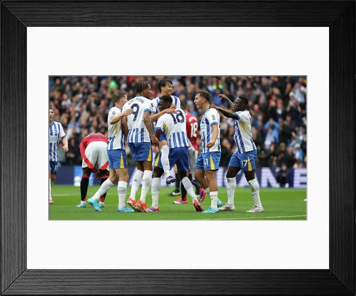 Framed Print : Brighton and Hove Albion v Manchester United Premier League 24AUG24 Framed Print : Brighton and Hove Albion v Manchester United Premier League 24AUG24
