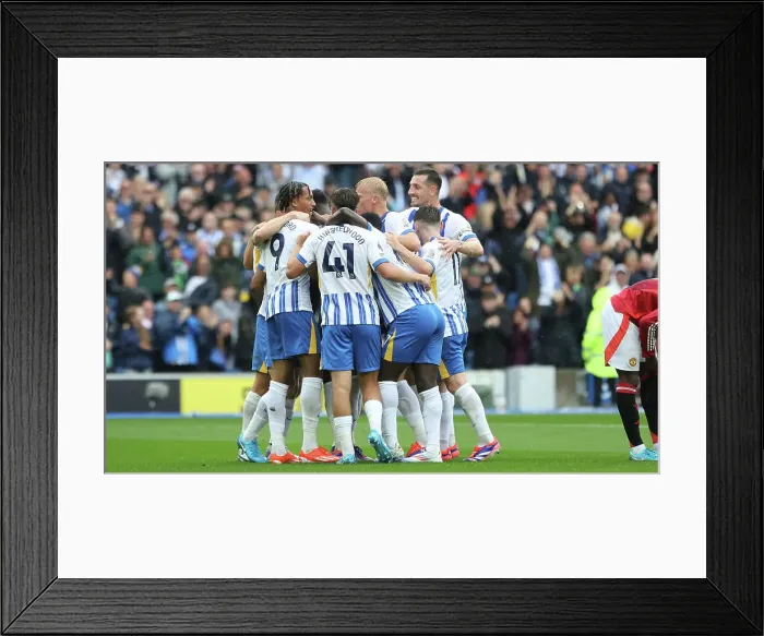 Framed Print : Brighton and Hove Albion v Manchester United Premier League 24AUG24 Framed Print : Brighton and Hove Albion v Manchester United Premier League 24AUG24