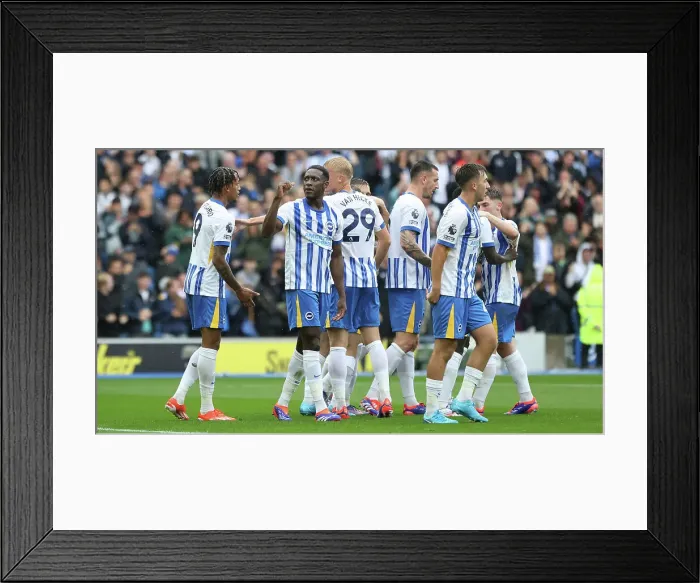 Framed Print : Brighton and Hove Albion v Manchester United Premier League 24AUG24 Framed Print : Brighton and Hove Albion v Manchester United Premier League 24AUG24