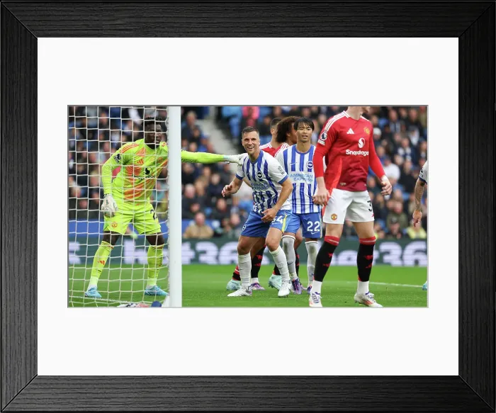 Framed Print : Brighton and Hove Albion v Manchester United Premier League 24AUG24 Framed Print : Brighton and Hove Albion v Manchester United Premier League 24AUG24