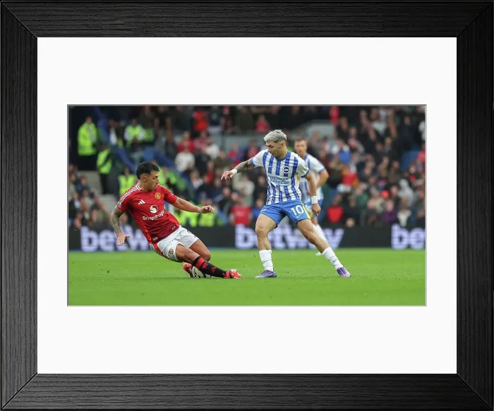 Framed Print : Brighton and Hove Albion v Manchester United Premier League 24AUG24 Framed Print : Brighton and Hove Albion v Manchester United Premier League 24AUG24