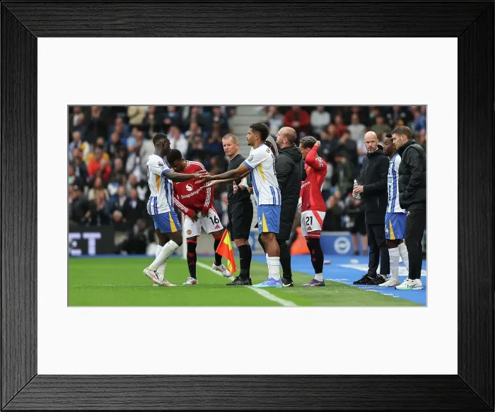 Framed Print : Brighton and Hove Albion v Manchester United Premier League 24AUG24 Framed Print : Brighton and Hove Albion v Manchester United Premier League 24AUG24