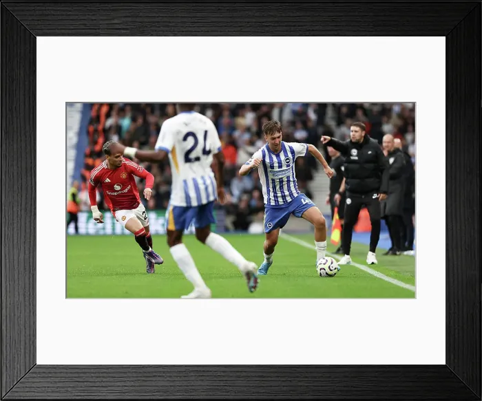 Framed Print : Brighton and Hove Albion v Manchester United Premier League 24AUG24 Framed Print : Brighton and Hove Albion v Manchester United Premier League 24AUG24