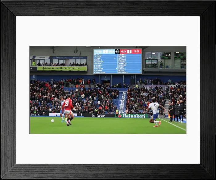 Framed Print : Brighton and Hove Albion v Manchester United Premier League 24AUG24 Framed Print : Brighton and Hove Albion v Manchester United Premier League 24AUG24
