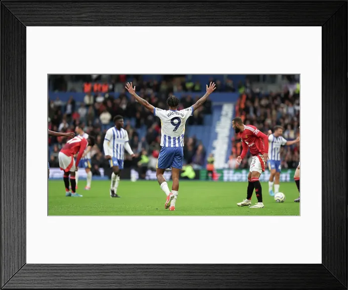 Framed Print : Brighton and Hove Albion v Manchester United Premier League 24AUG24 Framed Print : Brighton and Hove Albion v Manchester United Premier League 24AUG24