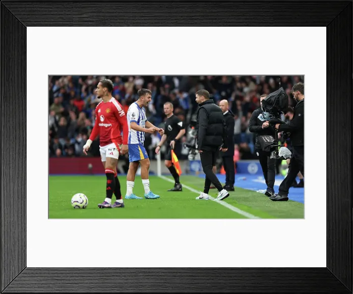 Framed Print : Brighton and Hove Albion v Manchester United Premier League 24AUG24 Framed Print : Brighton and Hove Albion v Manchester United Premier League 24AUG24