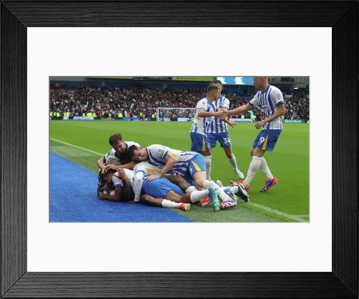Framed Print : Brighton and Hove Albion v Manchester United Premier League 24AUG24 Framed Print : Brighton and Hove Albion v Manchester United Premier League 24AUG24