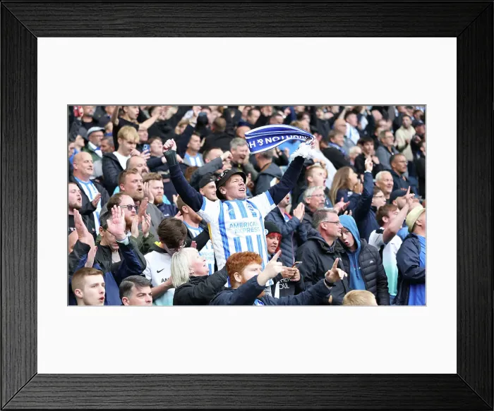 Framed Print : Brighton and Hove Albion v Manchester United Premier League 24AUG24