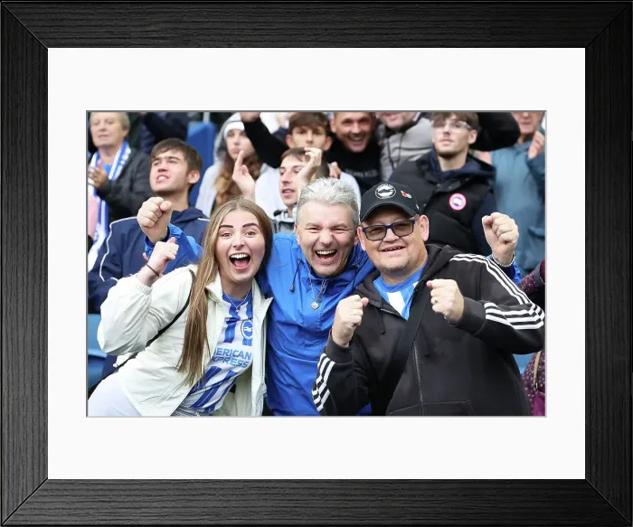 Framed Print : Brighton and Hove Albion v Manchester United Premier League 24AUG24 Framed Print : Brighton and Hove Albion v Manchester United Premier League 24AUG24