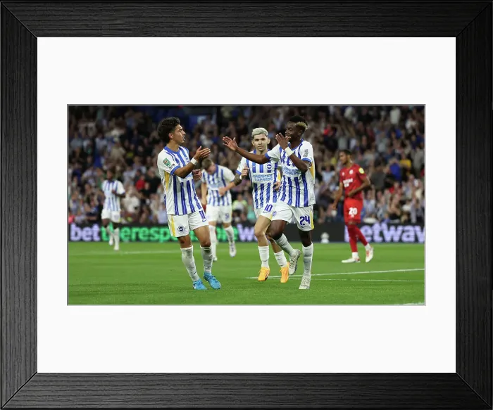 Framed Print : Brighton and Hove Albion v Crawley Town Carabao Cup 27AUG24 Framed Print : Brighton and Hove Albion v Crawley Town Carabao Cup 27AUG24
