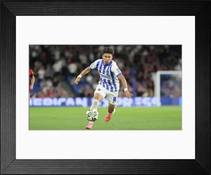 Framed Print : Brighton and Hove Albion v Crawley Town Carabao Cup 27AUG24
