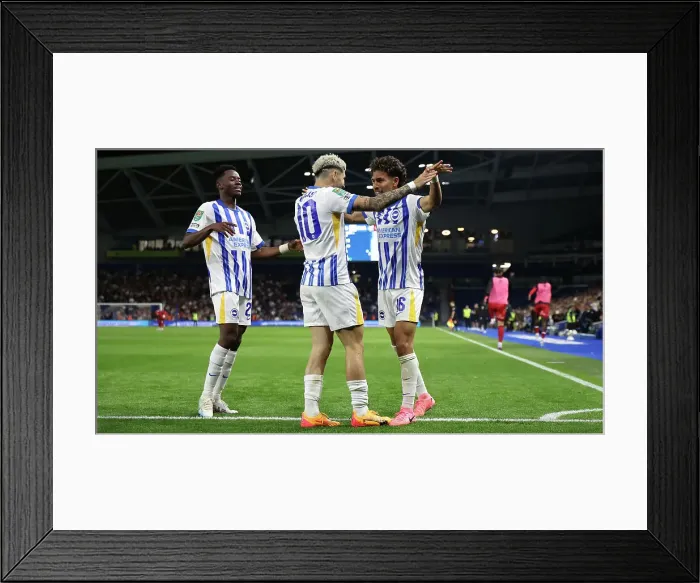 Framed Print : Brighton and Hove Albion v Crawley Town Carabao Cup 27AUG24 Framed Print : Brighton and Hove Albion v Crawley Town Carabao Cup 27AUG24