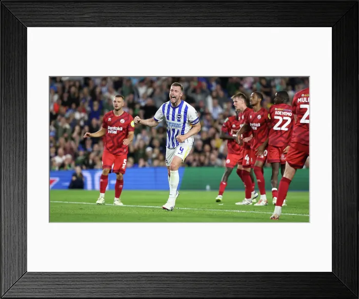 Framed Print : Brighton and Hove Albion v Crawley Town Carabao Cup 27AUG24 Framed Print : Brighton and Hove Albion v Crawley Town Carabao Cup 27AUG24
