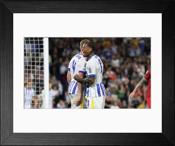 Framed Print : Brighton and Hove Albion v Crawley Town Carabao Cup 27AUG24 Framed Print : Brighton and Hove Albion v Crawley Town Carabao Cup 27AUG24