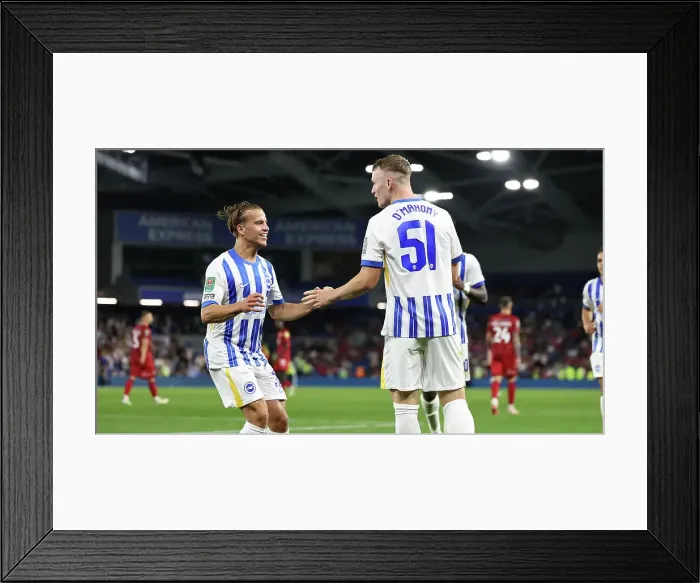Framed Print : Brighton and Hove Albion v Crawley Town Carabao Cup 27AUG24 Framed Print : Brighton and Hove Albion v Crawley Town Carabao Cup 27AUG24