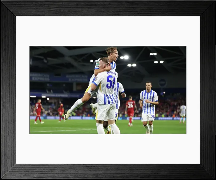 Framed Print : Brighton and Hove Albion v Crawley Town Carabao Cup 27AUG24 Framed Print : Brighton and Hove Albion v Crawley Town Carabao Cup 27AUG24
