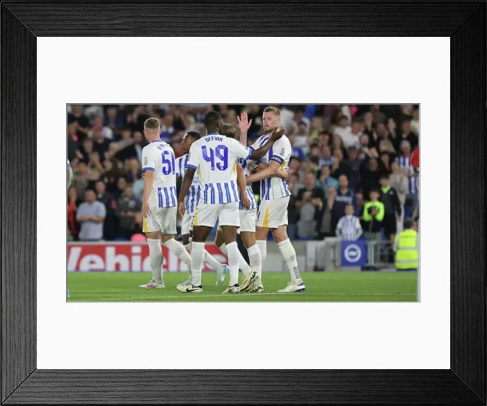 Framed Print : Brighton and Hove Albion v Crawley Town Carabao Cup 27AUG24 Framed Print : Brighton and Hove Albion v Crawley Town Carabao Cup 27AUG24
