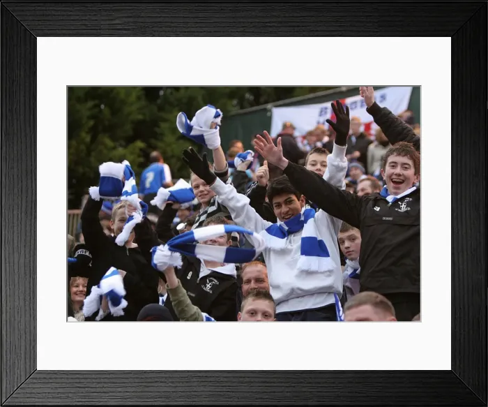 Framed Print : Brighton and Hove Albion: Millwall Scarf Day - Uniting Fans in a Sea of Scarves (First Edition)