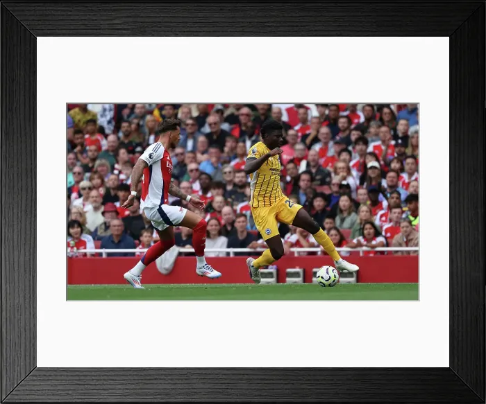 Framed Print : Arsenal v Brighton and Hove Albion Premier League 31AUG24