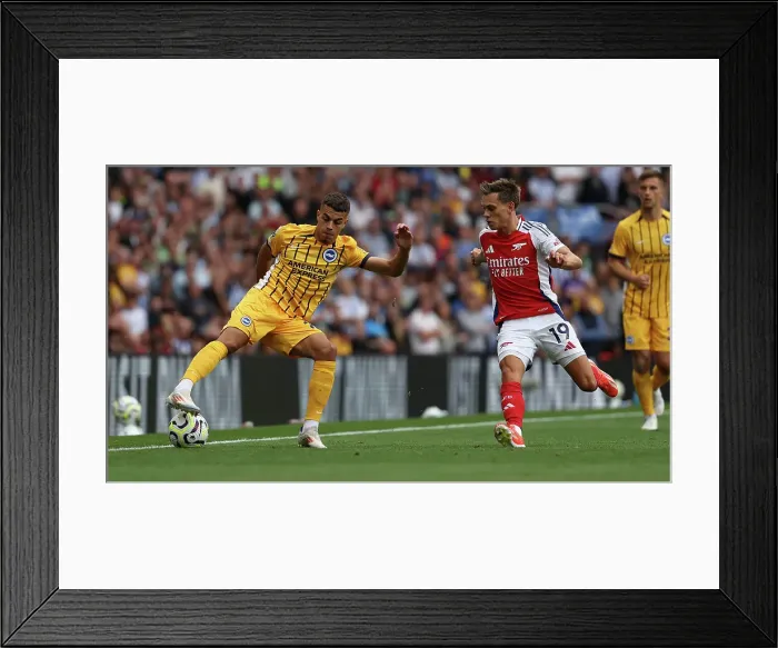 Framed Print : Arsenal v Brighton and Hove Albion Premier League 31AUG24 Framed Print : Arsenal v Brighton and Hove Albion Premier League 31AUG24