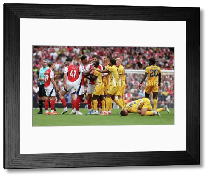 Framed Print : Arsenal v Brighton and Hove Albion Premier League 31AUG24