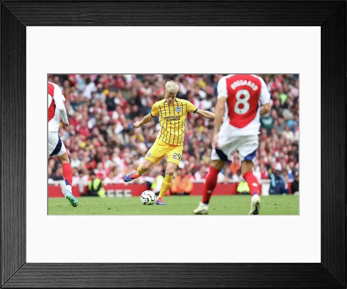 Framed Print : Arsenal v Brighton and Hove Albion Premier League 31AUG24 Framed Print : Arsenal v Brighton and Hove Albion Premier League 31AUG24