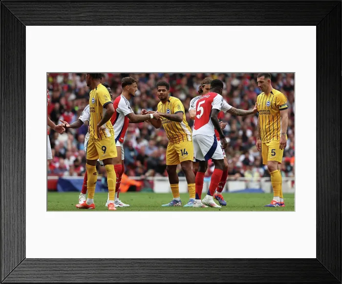 Framed Print : Arsenal v Brighton and Hove Albion Premier League 31AUG24 Framed Print : Arsenal v Brighton and Hove Albion Premier League 31AUG24