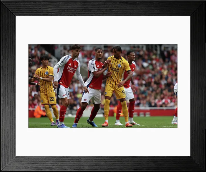 Framed Print : Arsenal v Brighton and Hove Albion Premier League 31AUG24 Framed Print : Arsenal v Brighton and Hove Albion Premier League 31AUG24