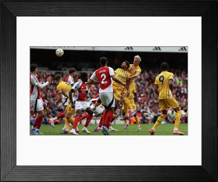 Framed Print : Arsenal v Brighton and Hove Albion Premier League 31AUG24 Framed Print : Arsenal v Brighton and Hove Albion Premier League 31AUG24