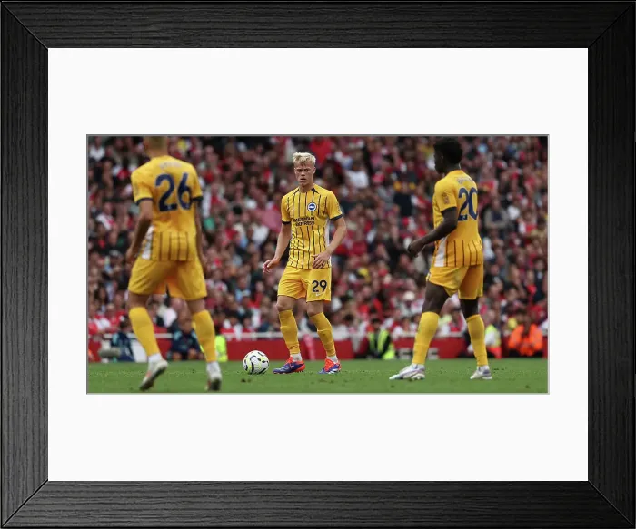 Framed Print : Arsenal v Brighton and Hove Albion Premier League 31AUG24